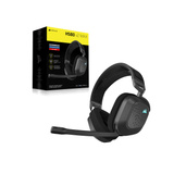 Corsair HS80 v2 MAX Wireless casque gaming over-ear Noir/gris, 2,4 GHz / Bluetooth, PlayStation, Switch, smartphone, PC
