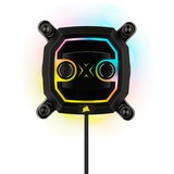 Corsair Hydro X XC5 RGB CPU Water Block (1200), Refroidisseur CPU Noir, Bloc d'eau, Noir, CORSAIR Commander PRO / Lighting Node PRO. Intel 1200, Intel 115x.