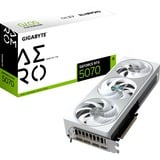 GIGABYTE GeForce RTX 5070 AERO OC 12G, Carte graphique 1x HDMI, 3x DisplayPort