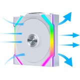 Lian Li UNI FAN SL120 Wireless , Ventilateur de boîtier Blanc, Connecteur de ventilateur PWM à 4 broches