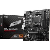 MSI PRO B650M-B, Socket AM5 carte mère Noir, RAID, 2.5 Gb-LAN, Sound, µATX