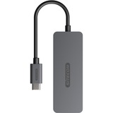 Sitecom USB-C vers 2x USB-A + 2x USB-C Hub, Hub USB Gris