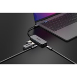 Sitecom USB-C vers 2x USB-A + 2x USB-C Hub, Hub USB Gris