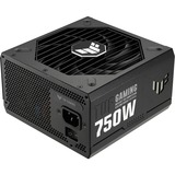 ASUS TUF Gaming Gold alimentation modulaire 750 watt Noir, 1x 12V-2x6, 3x PCIe, 750 W, 100 - 240 V, 130 W, 744 W, 130 W, 9,6 W