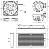 Arctic Liquid Freezer III 280 A-RGB, Watercooling Noir, 4 broches PWM