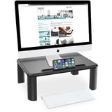 Digitus Rehausseur d'écran ergonomique, Support de moniteur Noir, Supports de Notebook, Noir, 10 kg, 280 mm, 400 mm, 145 mm