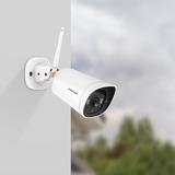 Foscam  G4C, 2K Starlight WiFi en extérieur, Caméra de surveillance Blanc