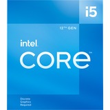 Intel® Core i5-12400F, 2,5 GHz (4,4 GHz Turbo Boost) socket 1700 processeur "Alder Lake", processeur en boîte