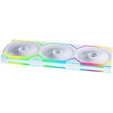 Lian Li UNI FAN SL120 Wireless Reverse Blade, Ventilateur de boîtier Blanc, 3 pièces, connecteur de ventilateur PWM à 4 broches