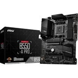 MSI B550-A PRO, Socket AM4 carte mère Noir, RAID, Gb-LAN, Sound, ATX