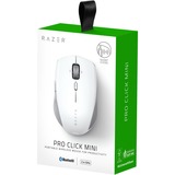 Razer Pro Click Mini business, Souris Blanc/gris, 12000 dpi, 2,4 GHz USB, Bluetooth