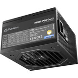 Sharkoon Rebel P20 Gen2 850 Black alimentation modulaire 850 watt Noir, 1x 12V-2x6, 3x PCIe