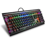 Sharkoon SKILLER SGK60, clavier gaming Noir, Layout BE, Kailh Box Brown, LED RGB