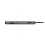 Sitecom Adaptateur multiport USB-C 6 en 1 LAN, Station d'accueil Gris