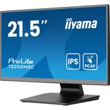 iiyama ProLite T2252MSC-B2AG 21.5" Moniteur tactile Noir, 1x DisplayPort, 1x HDMI, 2x USB-A