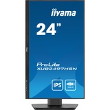 iiyama ProLite XUB2497HSN-B1 23.8" Moniteur  Noir, 100Hz, HDMI, Display Port, USB-C, LAN, Audio