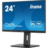 iiyama ProLite XUB2497HSN-B2 23.8" Moniteur  Noir, 100 Hz, HDMI, DisplayPort, USB-C, Audio