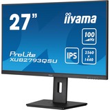 iiyama ProLite XUB2793QSU-B6 27" Moniteur  Noir, 100Hz, HDMI, DisplayPort, USB, Audio, AMD FreeSync