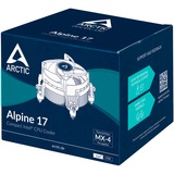 ARCTIC Alpine 17 Refroidisseur CPU Noir, Connecteur de ventilateur PWM à 4 broches