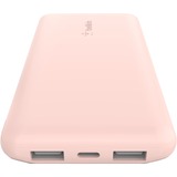 Belkin BOOSTCHARGE 3-Port 10,000 mAh, Powerbank Or rose