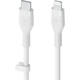 Belkin BOOSTCHARGE Flex USB-A avec Lightning, Câble Blanc, 2 mètres