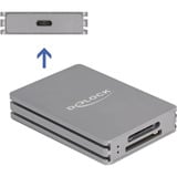 DeLOCK USB-C SD et CFexpress, Lecteur de carte Gris