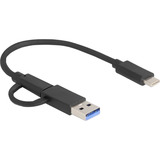 DeLOCK USB Type-C SD and CFexpress, Lecteur de carte Gris