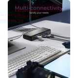 ICY BOX IB-DK7401-CU31 17 en 1, Station d'accueil Noir