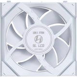 Lian Li UNI FAN SL120 LCD Wireless, Ventilateur de boîtier Blanc, Connecteur de ventilateur PWM à 4 broches