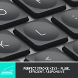 Logitech MX Keys Mini Minimalist, clavier Graphite, Layout US (QWERTY), Bluetooth