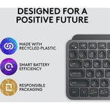 Logitech MX Keys Mini Minimalist, clavier Graphite, Layout US (QWERTY), Bluetooth