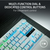Razer Huntsman V3 Pro TKL RGB clavier gaming mécanique Blanc, Layout US (QWERTY), Razer Analog Optical Gen 2, 80% (TKL), Double-shot PBT