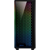 Sharkoon RGB LIT 200 boîtier midi tower Noir | 3x USB-A | RGB | Window