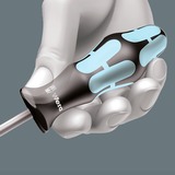 Wera 3334/3350/3355/6 Jeu de tournevis en acier inoxydable + support, 6 pièces Noir/Bleu