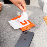 Whoosh! Screen Shine lingette nettoyante, Lingettes nettoyantes Blanc/Orange, 20 pièces