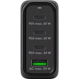 goobay 68W GaN USB-C PD Multiport Quick Charger, Chargeur Noir