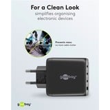 goobay 68W GaN USB-C PD Multiport Quick Charger, Chargeur Noir
