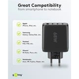 goobay 68W GaN USB-C PD Multiport Quick Charger, Chargeur Noir