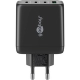 goobay Chargeur rapide multiport USB-C, PD, GaN, 68 watts Noir, 3x USB-C, 1x USB-A, Power Delivery, QuickCharge