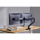 goobay Dual Monitor Mount Office, Support de moniteur Noir