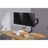 goobay Dual Monitor Mount Office, Support de moniteur Noir
