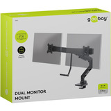 goobay Dual Monitor Mount Office, Support de moniteur Noir