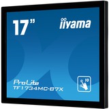 iiyama ProLite TF1734MC-B7X 17" Moniteur tactile Noir, 1x DisplayPort, 1x HDMI, 1x VGA, 1x RJ-45