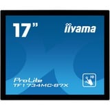 iiyama ProLite TF1734MC-B7X 17" Moniteur tactile  Noir, 43,2 cm (17"), 1280 x 1024 pixels, SXGA, LED, 5 ms, Noir