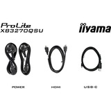 iiyama ProLite XB3270QSU-B1 31.5" Moniteur Noir, 1x DisplayPort, 1x HDMI, 3x USB-A