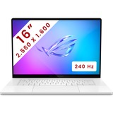 ASUS Zephyrus G16 (GU605CR-QR111W) 16" PC portable gaming  Blanc | Core Ultra 9 285H | RTX 5070 Ti | 32 Go | SSD 1 To | 240 Hz