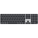 Apple Magic Keyboard avec Touch ID et pavé numérique, clavier Gris/Noir, Layout NL, Layout l’UE (QWERTY), NL layout, EU lay-out (QWERTY), Bluetooth