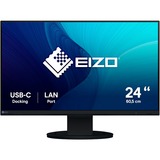 EIZO FlexScan EV2490-BK 24" Moniteur Noir, 1x DisplayPort, 1x HDMI, 2x USB-C, 3x USB-A, 1x RJ-45
