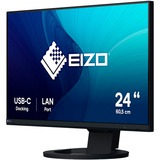 EIZO FlexScan EV2490-BK 24" Moniteur Noir, 1x DisplayPort, 1x HDMI, 2x USB-C, 3x USB-A, 1x RJ-45