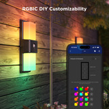 Govee Govee Smart Outdoor Wall light, Lampe 2700-6500K, Mat